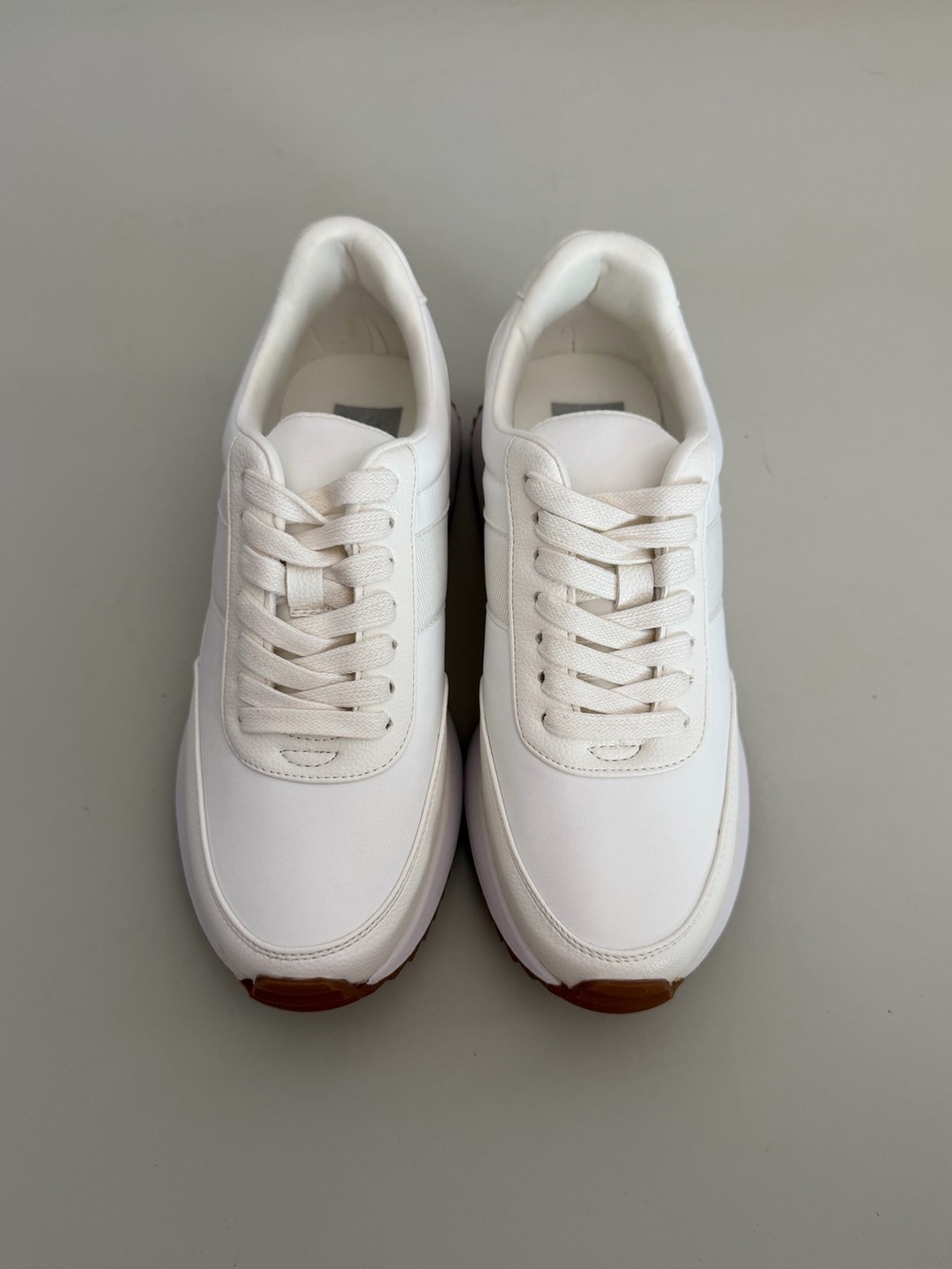 DV DOLCE VITA Breela White Platform Gum Sole Sneakers - Picture 5 of 9